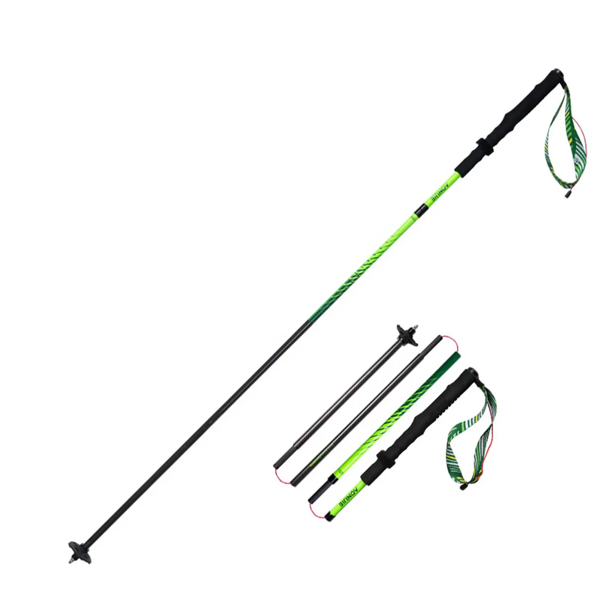 Aonijie Bastones De Trail Running Carbono 4 Secciones E4204-D