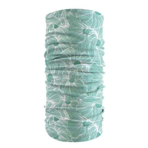 Salpa Cuello Flores Verde Microfibra