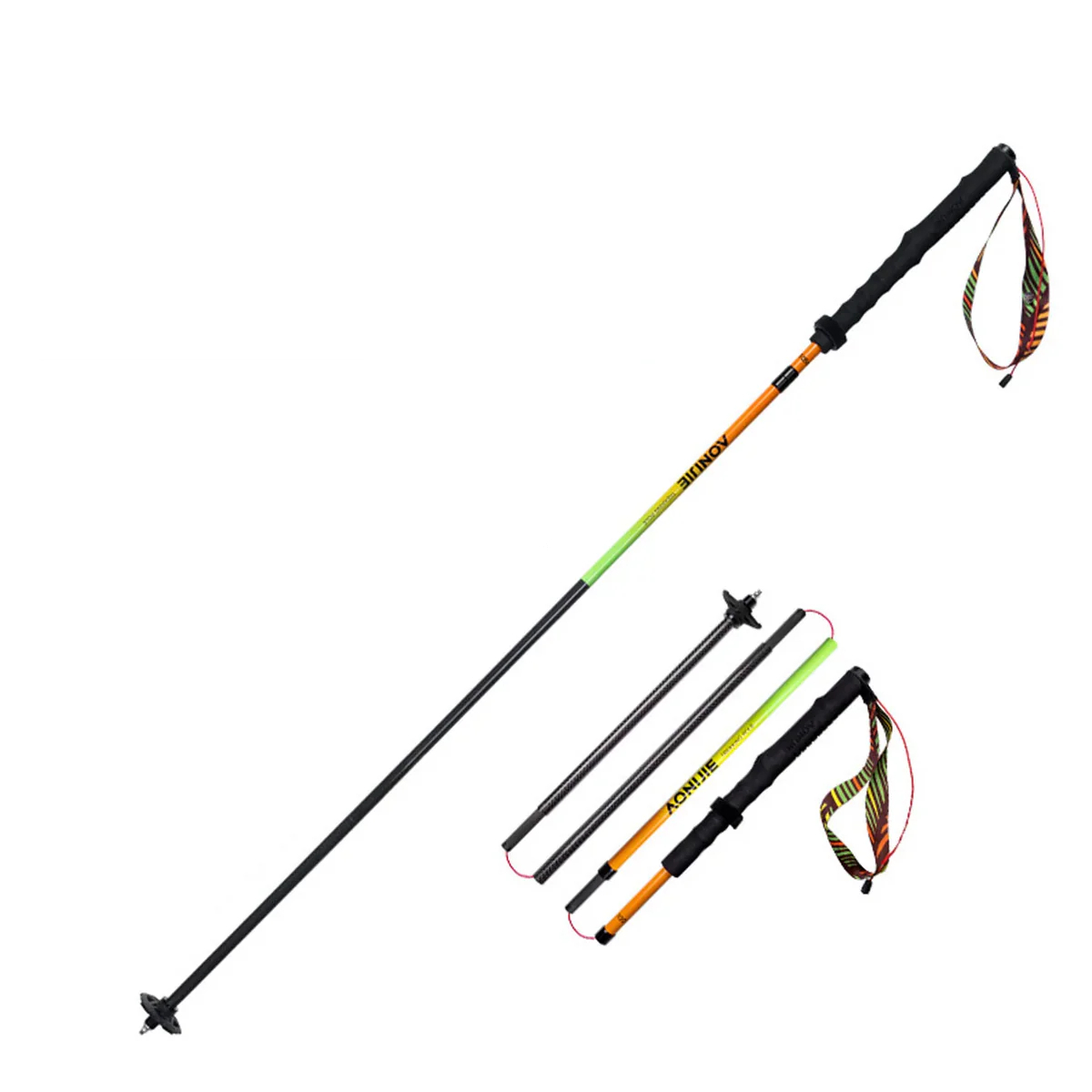 Aonijie Bastones De Trail Running Carbono 4 Secciones E4204-D