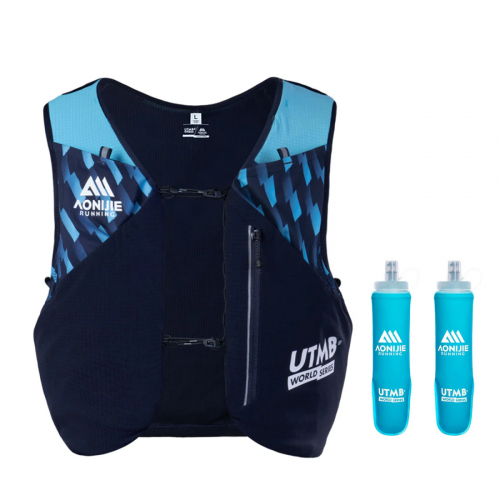 Aonijie UTMB Chaleco Hidratación 4L + 2 Soft Flask