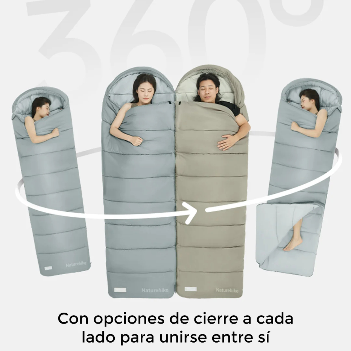 Naturehike Bolsa de Dormir Lavable MS300 (Límite 3°)