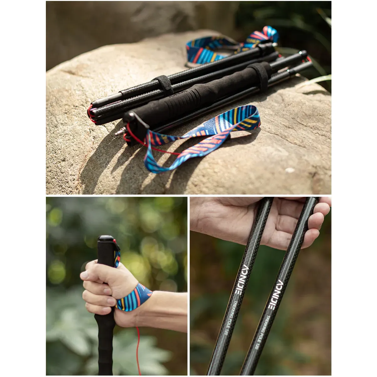 Aonijie Bastones De Trail Running Carbono 4 Secciones E4204