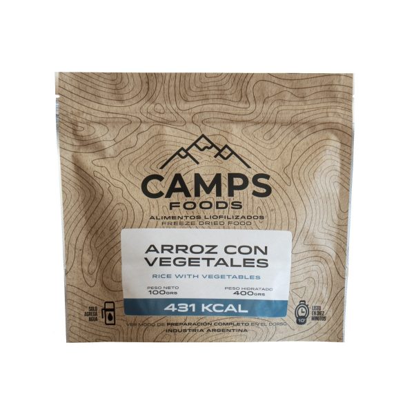 Camps Foods - Arroz con Vegetales Salteados Alimento liofilizado x 100gr