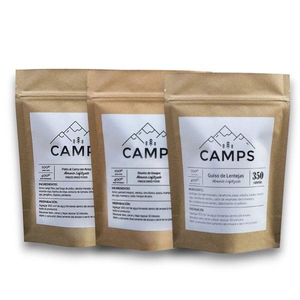 Camps Foods Combo Alimento Liofilizado 100 g x 3