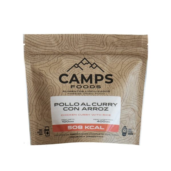 Camps Foods - Pollo al curry con Arroz Alimento liofilizado x 100g