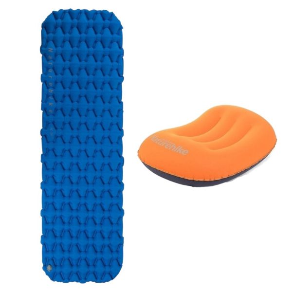 Naturehike Combo Almohada Aeros Ultraliviana + Colchoneta Inflable FC-10
