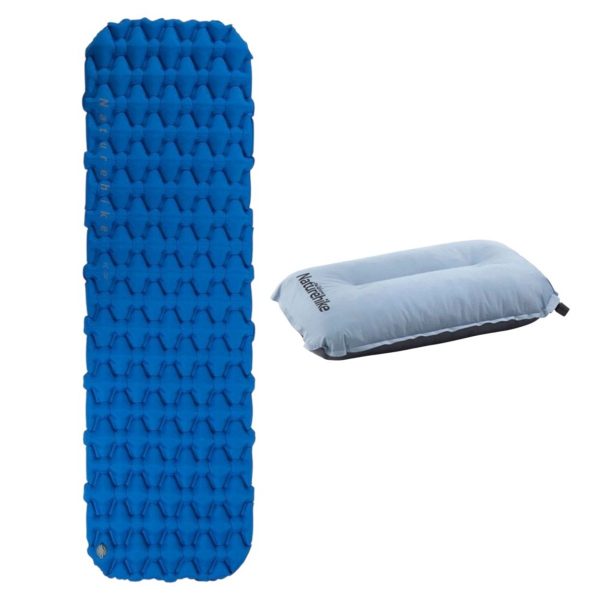Naturehike COMBO Colchoneta Inflable FC-10 + Almohada Autoinflable