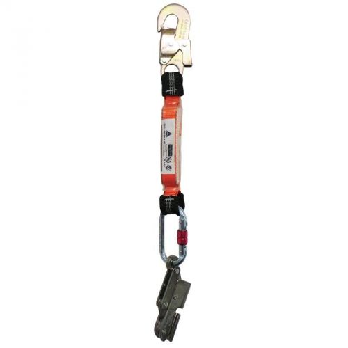 Eslingar Salva Caida Cable Acero 8 MM Con Amortiguador y Mosqueton de 18mm