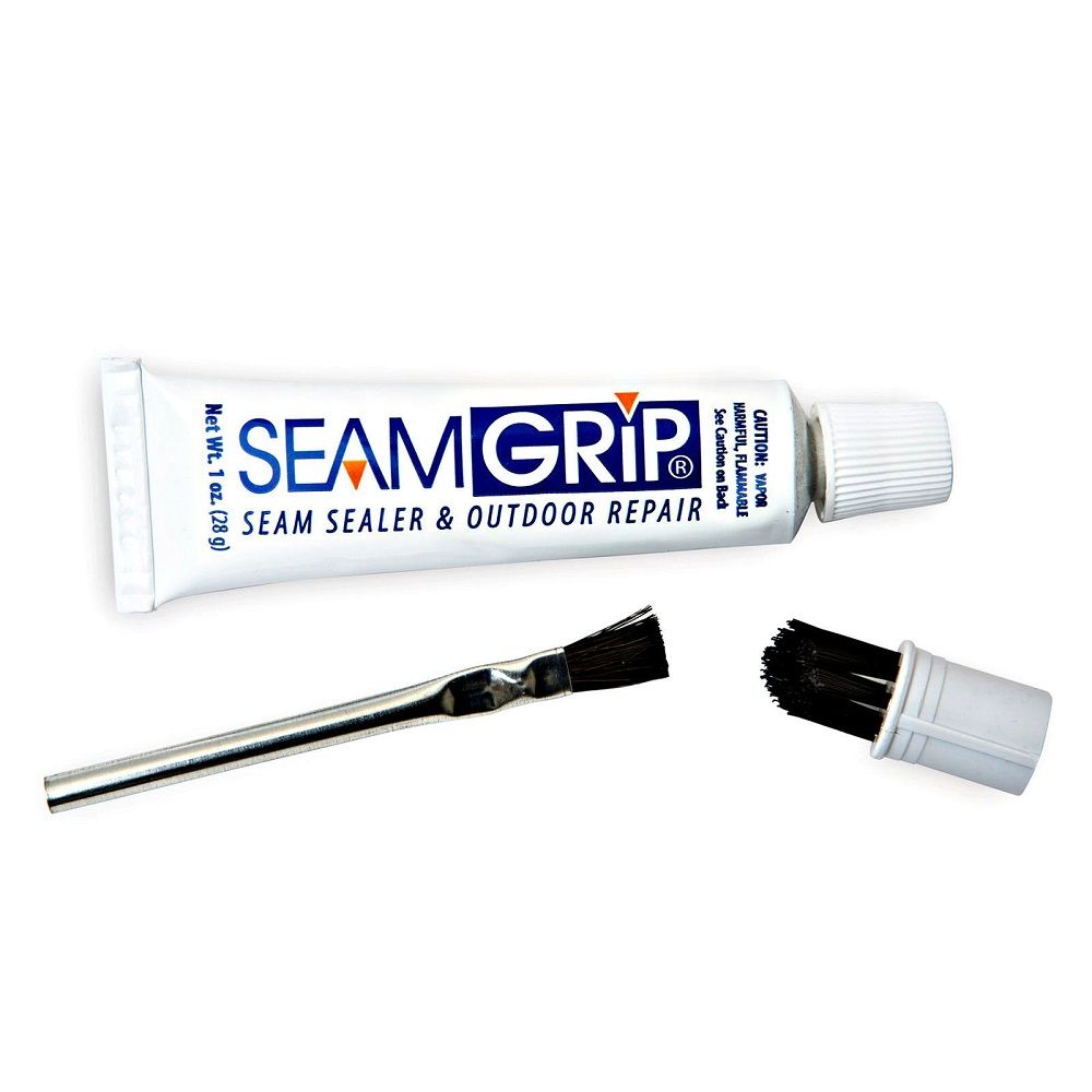 GEAR AID Seam Grip FC Sellador de curado rápido para tiendas de campaña de  nailon y poliéster, lonas, toldos, transparente, 2 onzas y sellador