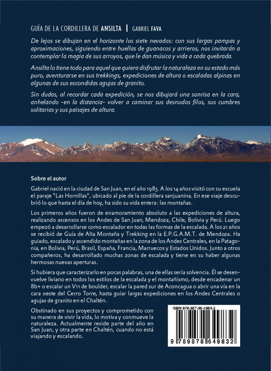 Guía de la cordillera de Ansilta - Gabriel Fava