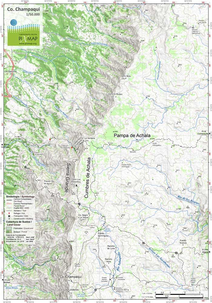 Mapa Cerro Chapaqui - Aoneker/Pixmap