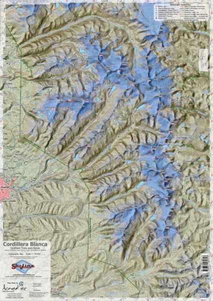 Mapa Cordillera Huayhuash - Aoneker