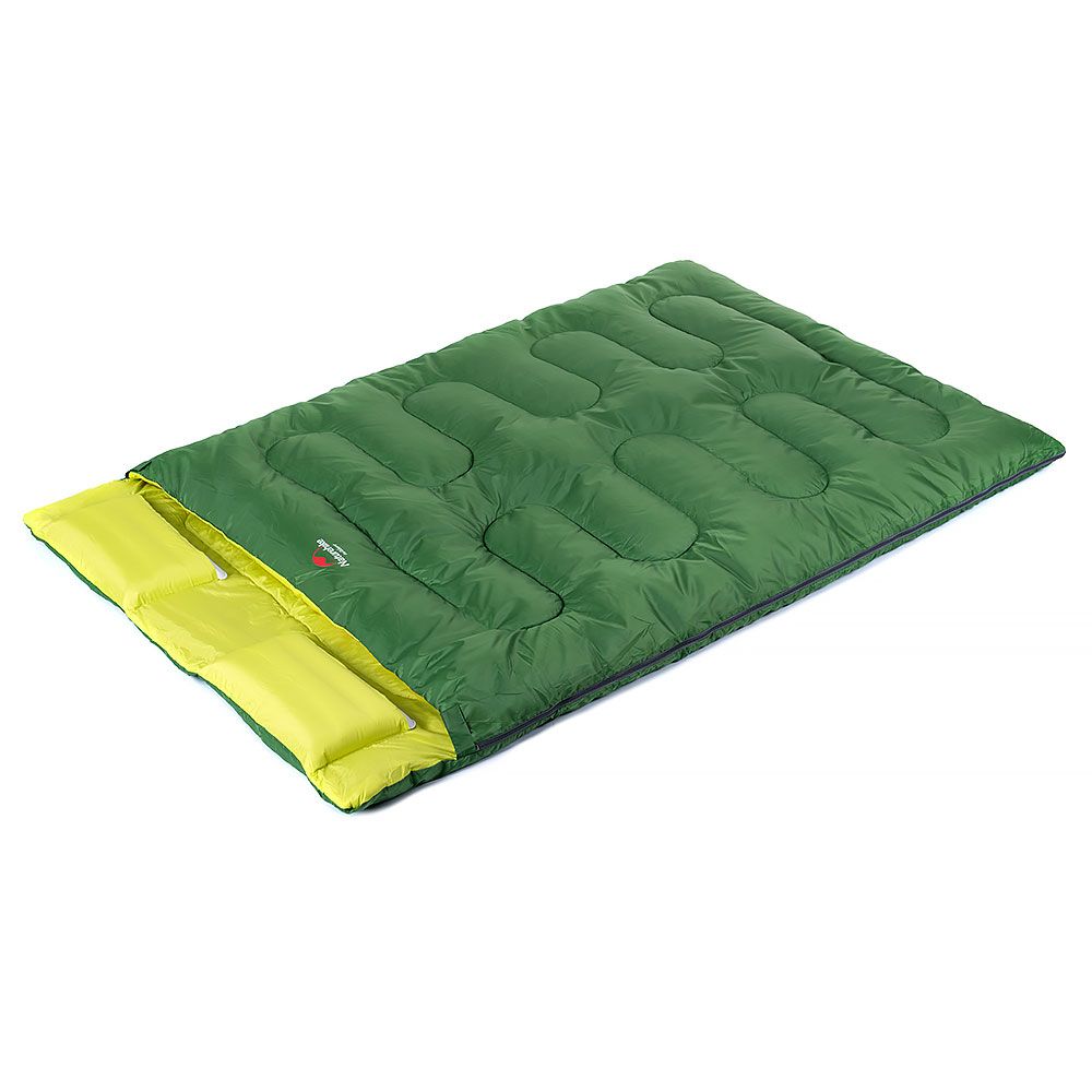 Naturehike-saco de dormir doble Separable en 2 sacos de dormir individuales  con 2 almohadas, cómodo y transpirable para acampar - AliExpress