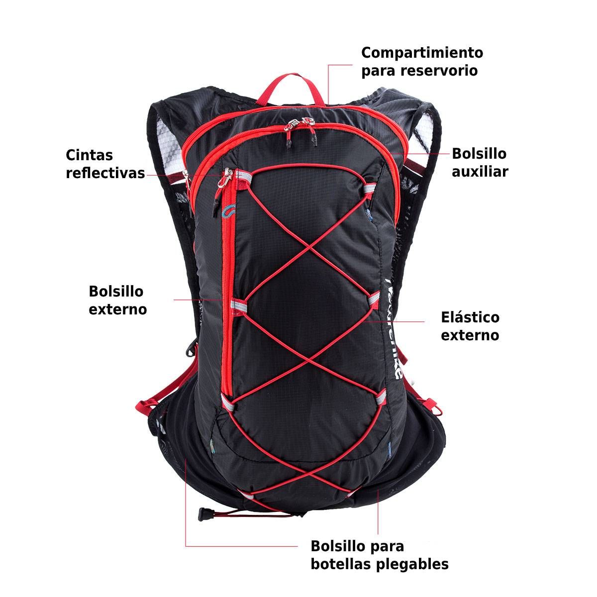 Naturehike GT02 Mochila Running Ultraliviana 15L - Naka Outdoors - Tienda  de escalada