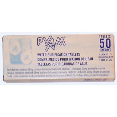 Pastillas Potabilizadoras Agua Pyam 220 Comprimidos Flex