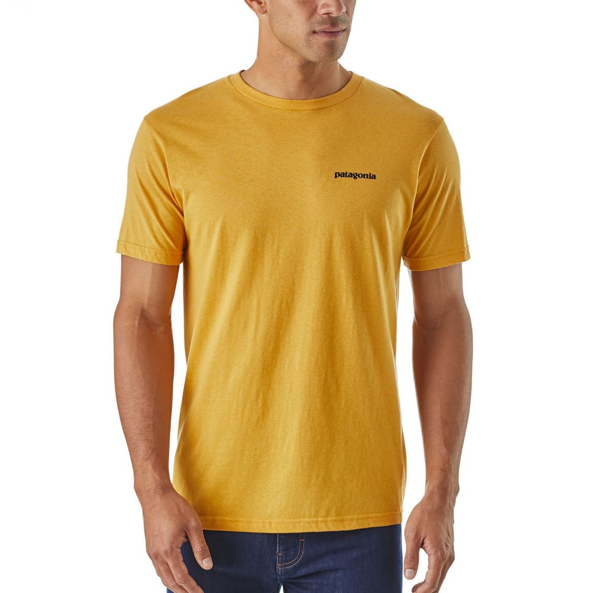 Patagonia Logo Organic T Shirt Naka Outdoors Tienda de escalada