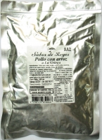 Pollo con arroz a la griega