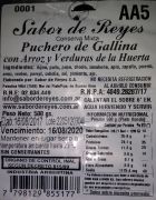 Puchero de gallina con arroz y vegetales